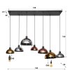 Tricolore Hanglamp Zwart, 7-lichts
