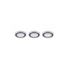 Trio ARGUS Inbouw verlichting - Set van 3 LED Chroom, 6-lichts, Afstandsbediening, Kleurwisselaar