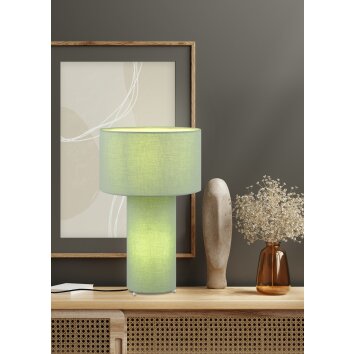 Trio Bale Tafellamp Groen, 2-lichts