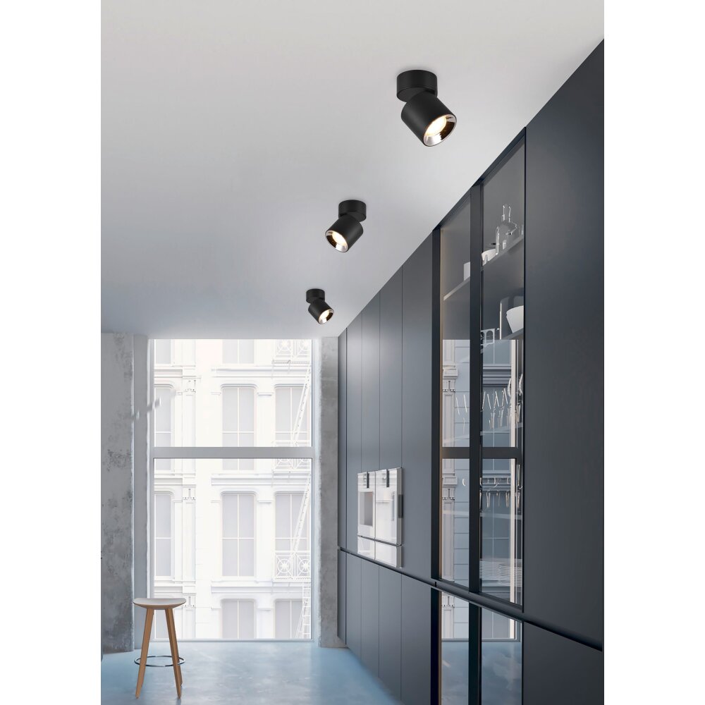 Trio GUAYANA Muurlamp Zwart, 1-licht main product photo