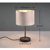 Trio JULIETA Tafellamp Zwart, 1-licht