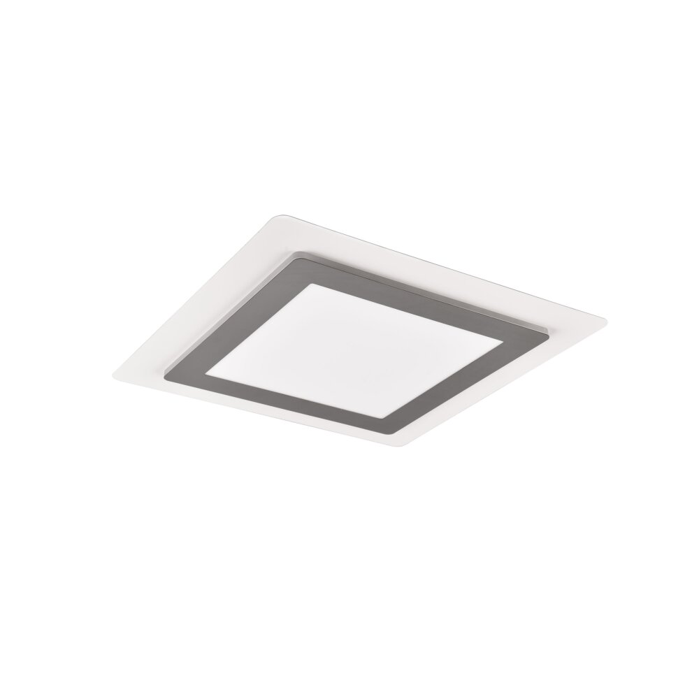 Trio MORGAN Plafondlamp LED Nikkel mat, 1-licht, Afstandsbediening