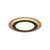 Trio MORGAN Plafondlamp LED Goud, Zwart, 1-licht, Afstandsbediening