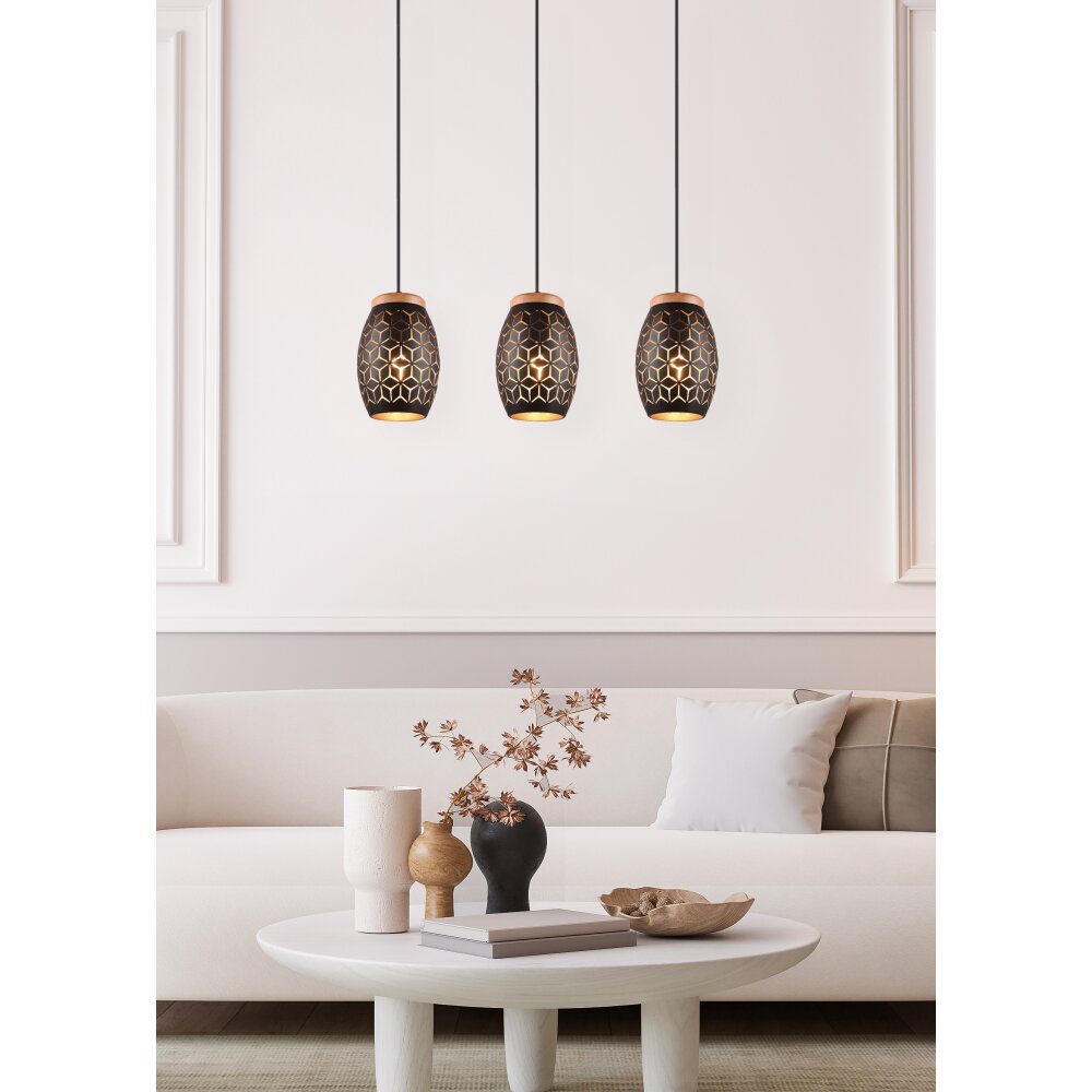 Reality BIDAR Hanglamp Natuurlijke kleuren, Wit, 3-lichts main product photo