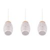 Reality BIDAR Hanglamp Natuurlijke kleuren, Wit, 3-lichts