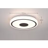 Reality BUNDA Plafondlamp LED Zwart, 1-licht