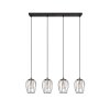 Reality Grid Hanglamp Zwart, 4-lichts