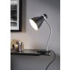Reality HARVEY Klemlamp Chroom, Zwart, 1-licht