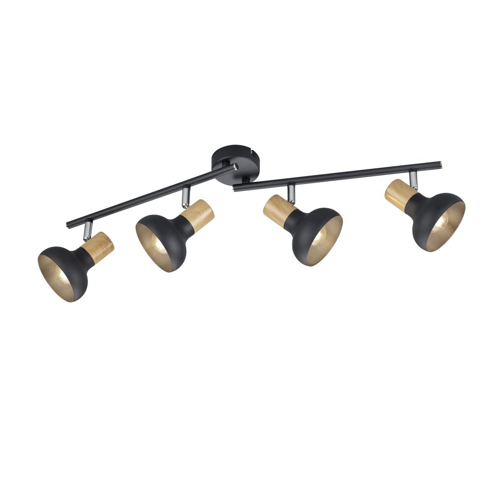 Reality Latika Plafondlamp Zwart, 4-lichts main product photo