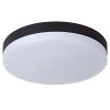 Lucide BISKIT Plafondlamp LED Zwart, 1-licht, Bewegingsmelder