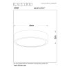 Lucide UNAR Plafondlamp LED Wit, 1-licht