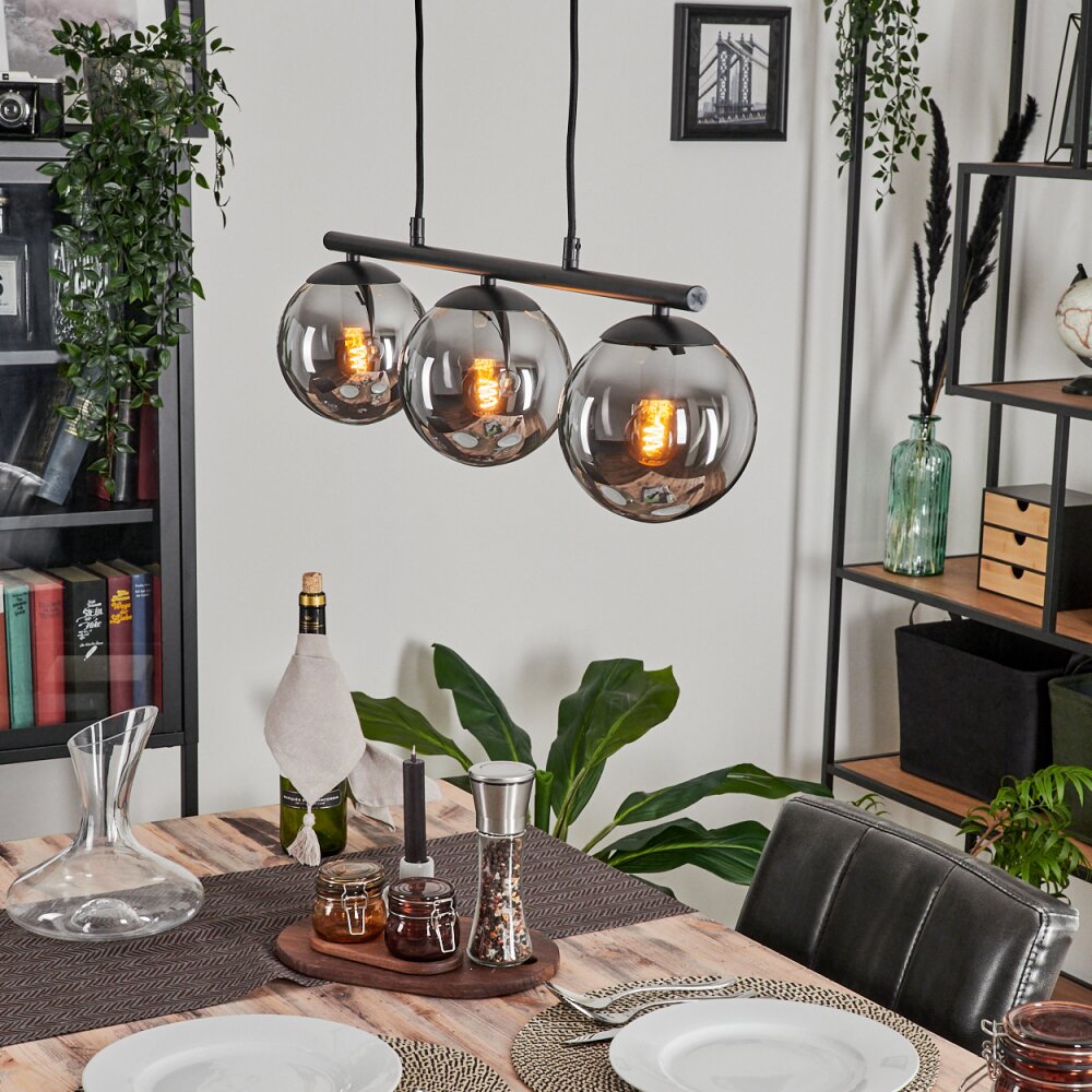 Gastor Hanger Rookkleurig, 3-lichts main product photo