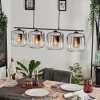 Lauden Hanger - Glas Chroom, Duidelijk, Rookkleurig, 4-lichts