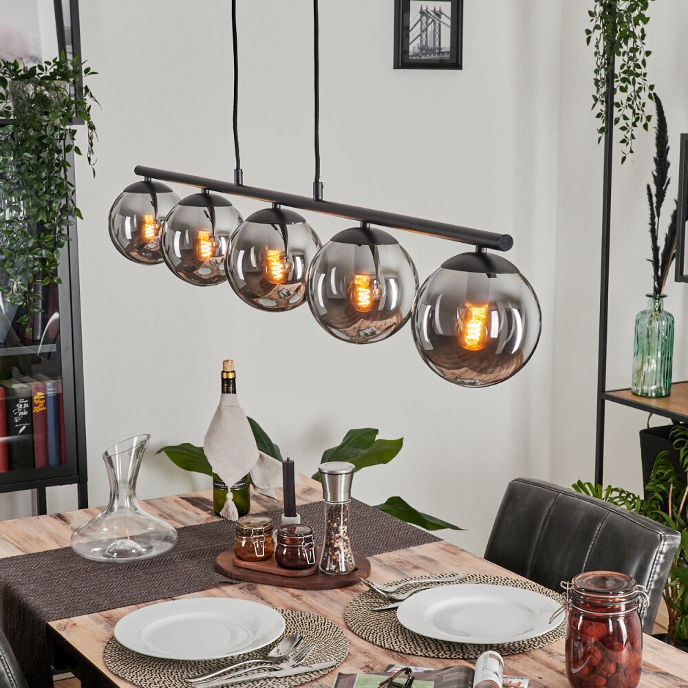 Gastor Hanglamp Rookkleurig, 5-lichts main product photo