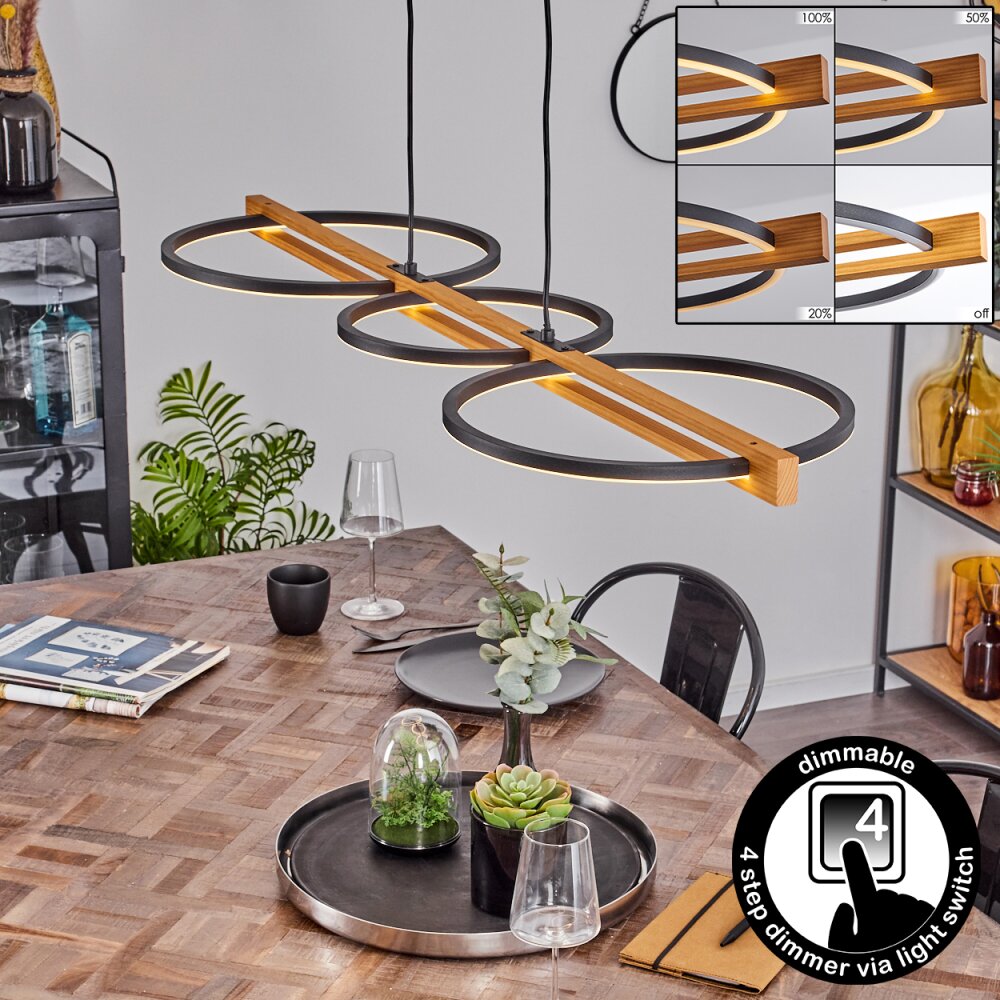 Carcano Plafondlamp LED Zwart, 1-licht main product photo