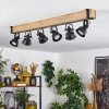 Safari Plafondlamp Natuurlijke kleuren, Zwart, 6-lichts