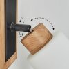 Represita Muurlamp Chroom, Natuurlijke kleuren, Zwart, 1-licht