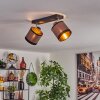 Lohobe Plafondlamp Chroom, Zwart, 2-lichts