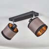 Lohobe Plafondlamp Chroom, Zwart, 2-lichts