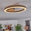 Cascada Plafondlamp LED Bruin, houtlook, Zwart, 1-licht