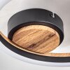 Cascada Plafondlamp LED Bruin, houtlook, Zwart, 1-licht