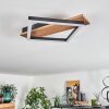 Cascada Plafondlamp Bruin, houtlook, Zwart, 1-licht