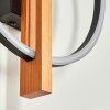 Carcano Muurlamp LED Natuurlijke kleuren, Zwart, 1-licht