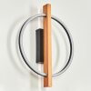 Carcano Muurlamp LED Natuurlijke kleuren, Zwart, 1-licht