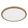 Globo SAPANA Plafondpaneel LED houtlook, Wit, 1-licht