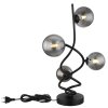 Globo RIHA Tafellamp LED Zwart, 4-lichts