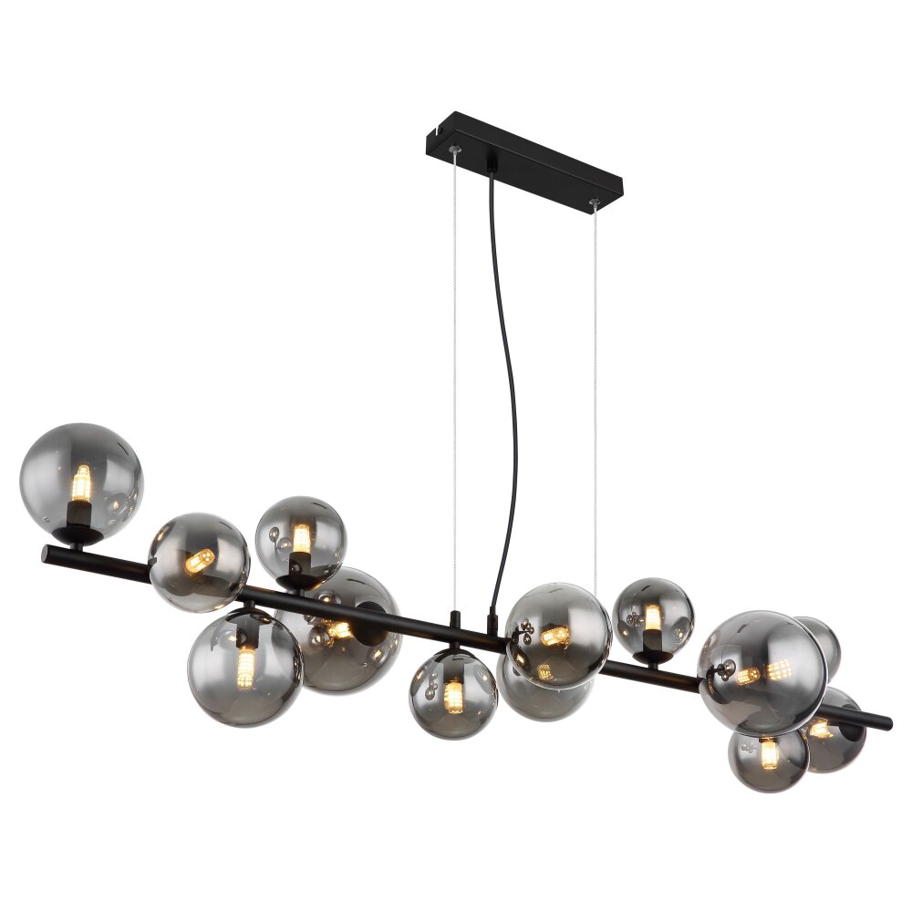 Globo RIHA Hanger LED Zwart, 13-lichts main product photo