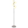Globo RIHA Staande lamp LED Nikkel mat, 6-lichts