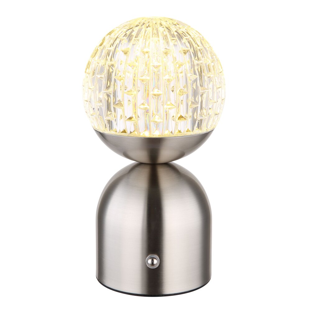 Globo JULSY Tafellamp LED Nikkel mat, 1-licht