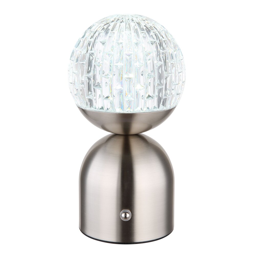Globo JULSY Tafellamp LED Nikkel mat, 1-licht