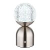 Globo JULSY Tafellamp LED Nikkel mat, 1-licht
