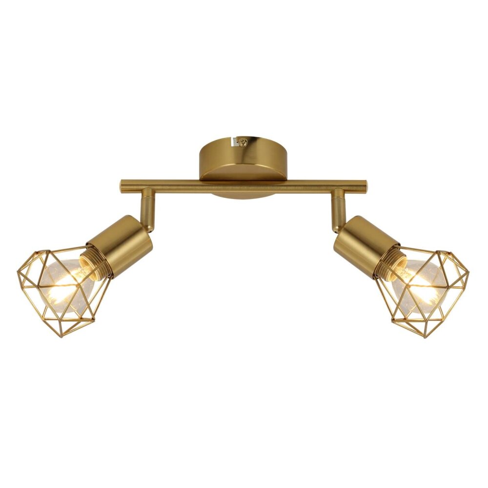 Globo XARA Plafondlamp Goud, 2-lichts main product photo