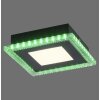 Leuchten-Direkt ACRI Plafondlamp LED Zwart, 2-lichts, Afstandsbediening