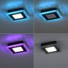 Leuchten-Direkt ACRI Plafondlamp LED Zwart, 2-lichts, Afstandsbediening