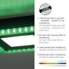 Leuchten-Direkt ACRI Plafondlamp LED Zwart, 2-lichts, Afstandsbediening