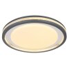GloboTERPSA Plafondlamp LED Grijs, Wit, 1-licht, Afstandsbediening