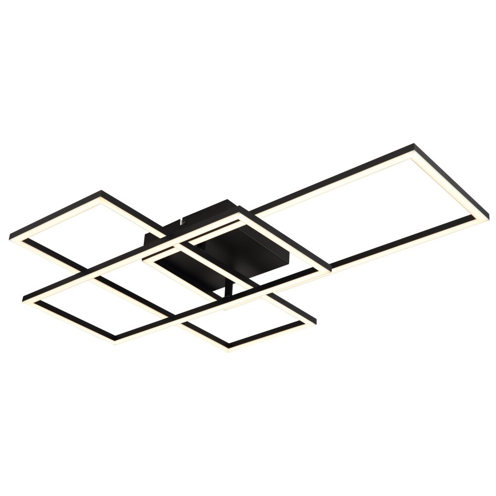 Globo GABRIEL Plafondlamp LED Zwart, 1-licht main product photo