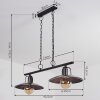 Weissport Hanglamp Zwart, 2-lichts