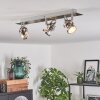 Yometchen Plafondlamp LED Nikkel mat, 3-lichts