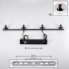 Gastor Hanglamp - Glas Chroom, Rookkleurig, 4-lichts