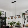 Gastor Hanglamp - Glas Chroom, Rookkleurig, 4-lichts