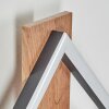 Cascade Muurlamp LED Bruin, houtlook, Zwart, 1-licht