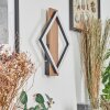 Cascade Muurlamp LED Bruin, houtlook, Zwart, 1-licht