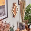 Cascade Muurlamp LED Bruin, houtlook, Zwart, 1-licht