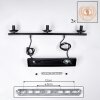 Gastor Hanger - Glas Amber, Duidelijk, 3-lichts