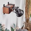 Safari Muurlamp Donkerbruin, Zwart, 1-licht